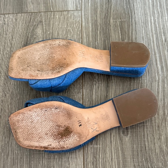 I McLaughlin Blue Braided Women’s Mules Size 9 - Picture 3 of 7